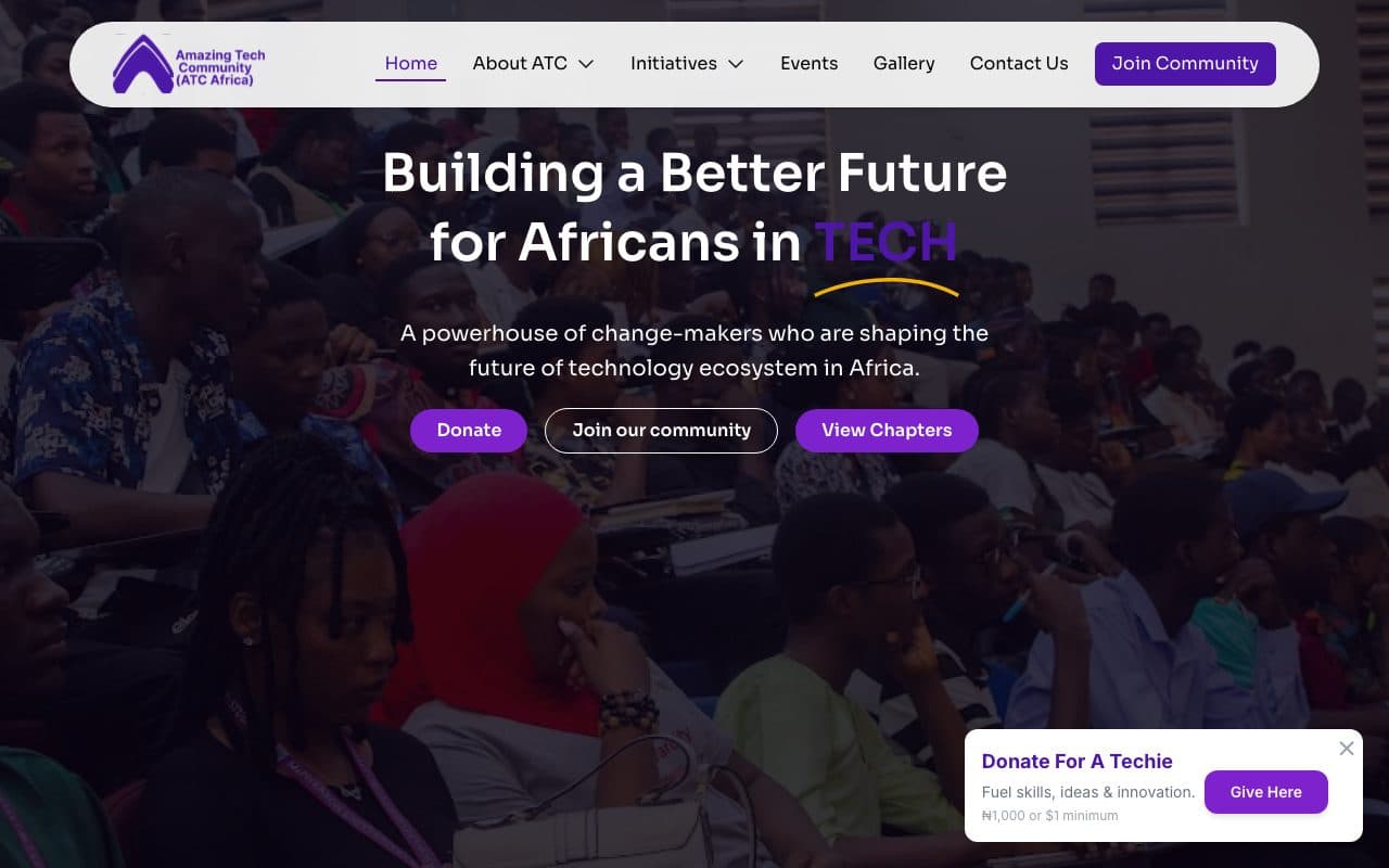 Screenshot of ATC Africa