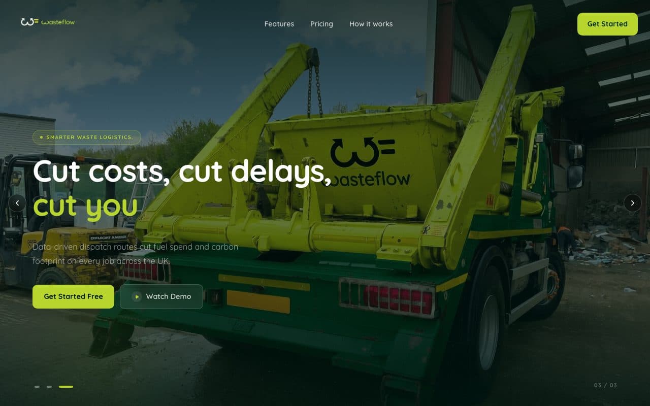 Screenshot of WasteFlow